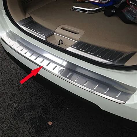 Stainless Steel Rear Bumper Sill Plate Guard Cover Trim Fit For Nissan