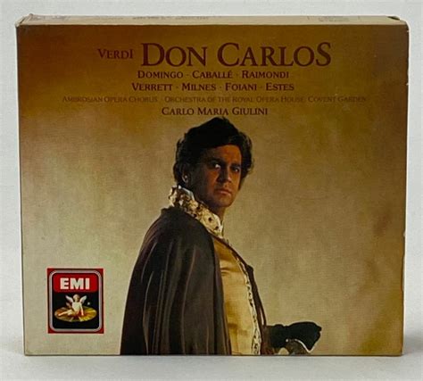 Verdi Don Carlos 3 CD Set Carlo Maria Giulini Placido Domingo Five Act