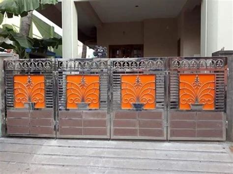 Modern Stainless Steel Folding Gate For Home At Rs 1300 Sq Ft In