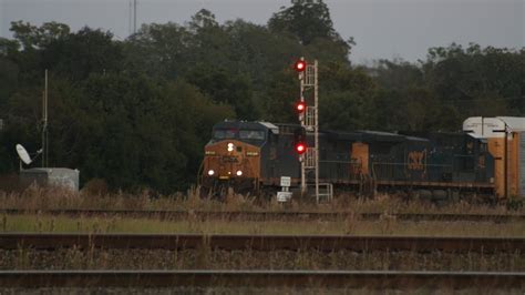 Train Meet 2 Csx Consists Meet At The Waycross Diamond Youtube