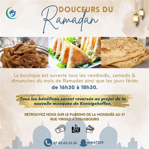 Douceurs Du Ramadam Mosqu E De Koenigshoffen