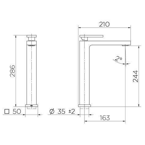 Misturador Mono Lav Bica Alta Mesa New Edge Cobre Polido Docol