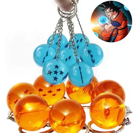 Set Esferas Del Dragon Llaveros Dragon Ball Cm Moda Meses Sin