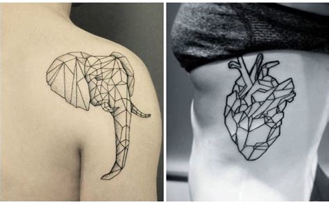 Los tatuajes geométricos están de moda - Mini Tatuajes