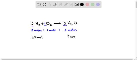 Solved Hiw Many Moles Of Water Are Made From The Reaction Of Moles