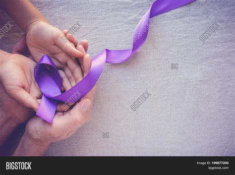 Hands Holding Purple Image Photo Free Trial Bigstock