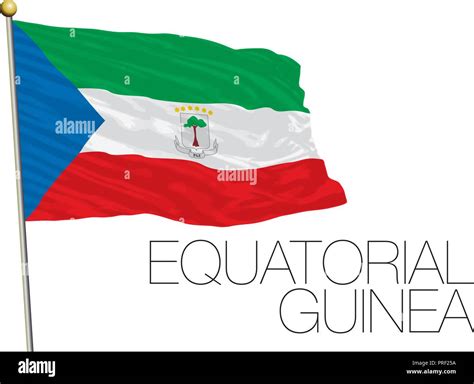 Equatorial Guinea Official Flag Vector Illustration Stock Vector Image