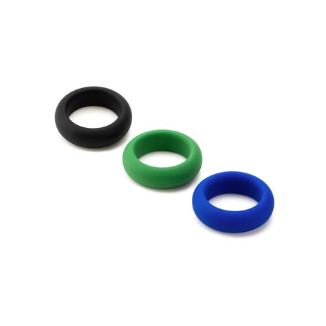 Silicone Cock Ring Trio All 3 Stretch Levels Je Joue