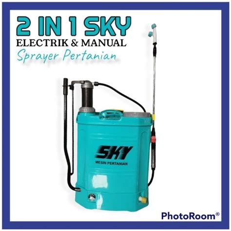 SKY Sprayer Elektrik 2 In 1 Semprotan Hama Pertanian Desinfektan Aki