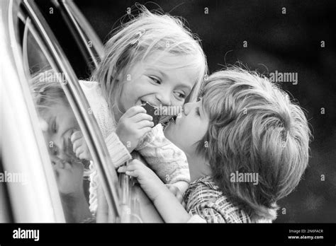 Happy Valentines Day Valentines Greeting Card Funny Kids Kiss The