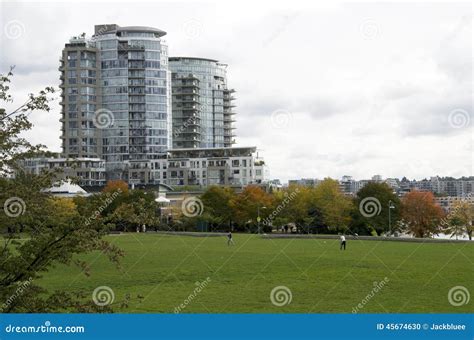 Housing Apartment Downtown Vancouver Stock Photo - Image of yard ...