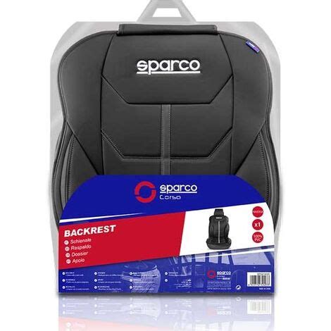 Sparco Sitzauflage F Rs Auto Schwarz Grau Ergonomisch Universal