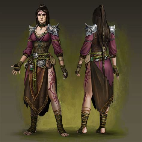 Artstation Witch Herbalist Character Concept Art