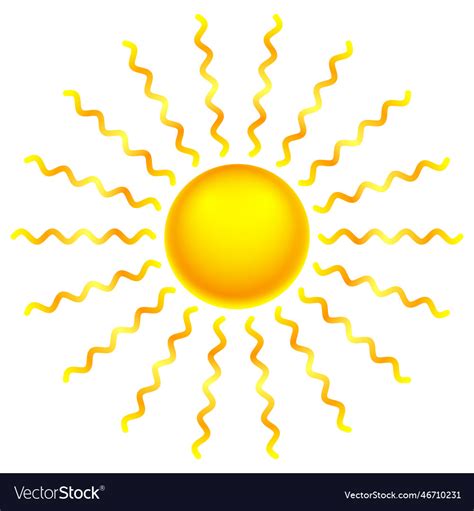 Abstract sun Royalty Free Vector Image - VectorStock