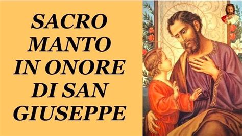 A Painting With The Words Sacro Manto In Onore Di San Giuspe