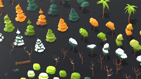 Artstation Nature Pack Low Poly Nature Pack Game Assets