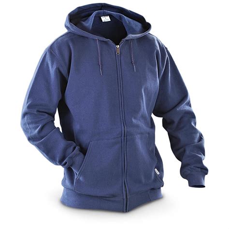 Carhartt® Full - zip Lightweight Hooded Sweatshirt, Navy - 223000 ...