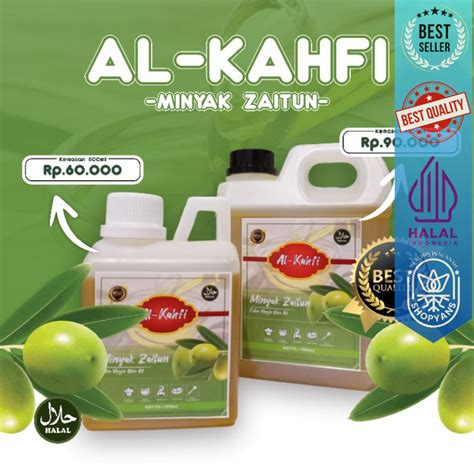 Jual Minyak Zaitun 1 Liter Extra Virgin Olive Oil Alkahfi Minyak Zaitun