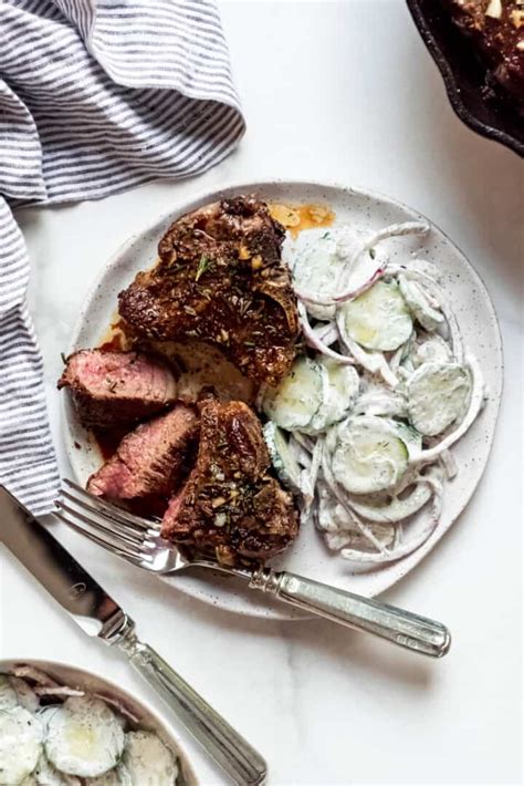 Pan Seared Lamb Loin Chop Recipe House Of Nash Eats