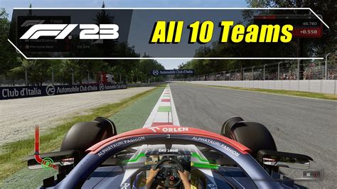 F1 23 Ps5 Driving All 10 F1 Teams Cars Wheelcam 4k 60 Youtube