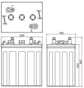 Тяговый аккумулятор Challenger T125 (6В, 210/240Ач): продажа, цена в ...