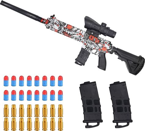 Buy Toy Childrens With Silencer Foam Blaster Shell Ejection Soft