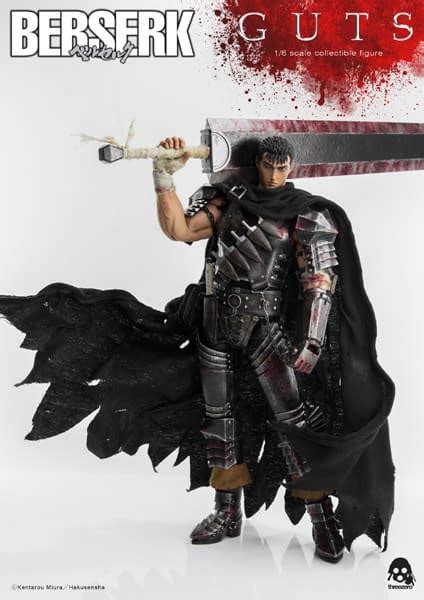 New Berserk Guts Figure Revealed By Threezero With Black Swordsman