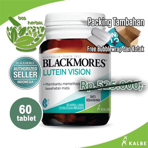 Jual Blackmores Lutein Vision 60 Suplemen Kesehatan Mata Dengan