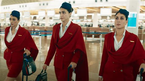 Crew Teaser Kareena Kapoor Khan Tabu Kriti Sanon As Air Hostesses Promise A Fun Flight Journey