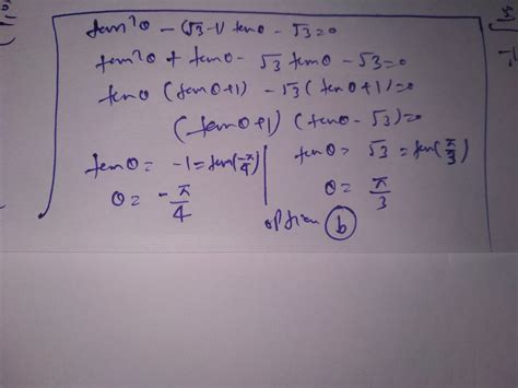 2 If Tan 2 Theta Sqrt 3 Sqrt 3 1 Tan Theta And Theta Lies Inn