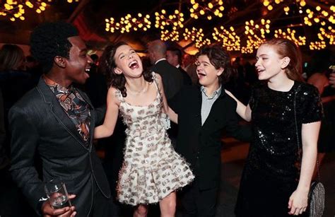 Caleb Mclaughlin Millie Bobby Brown Gaten Matarazzo And Sadie Sink