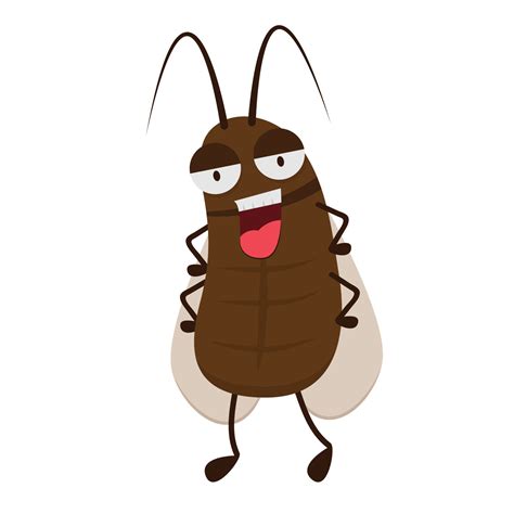 Cockroach Cartoon Vector Cockroach Character Design 15846074 Vector Art At Vecteezy