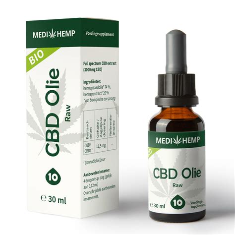 Wedihemp Raw Cbd Olie Ml Naturel Smaak