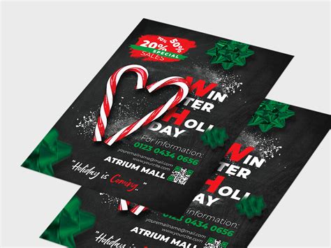 Free Winter Holiday Template Instagram Post Psd On Behance