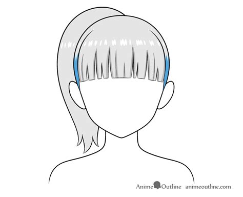 How to Draw an Anime Ponytail (6 Steps) - AnimeOutline