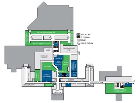 Maury Regional Medical Center First Floor Map