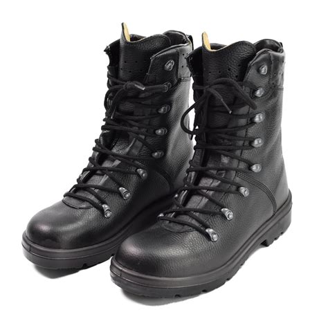 Original Germany army boots black leather field BDU combat BW military ...