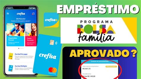 EMPRÉSTIMO BOLSA FAMÍLIA NA CONTA DIGITAL CREFISA TA APROVANDO FÁCIL