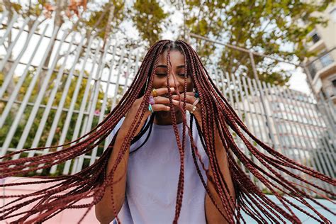 "Young Black Woman With Long Braids" by Stocksy Contributor "Lucas ...