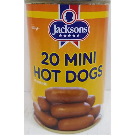 Jacksons Mini Sausages In Can 400g Convenience Shop Online