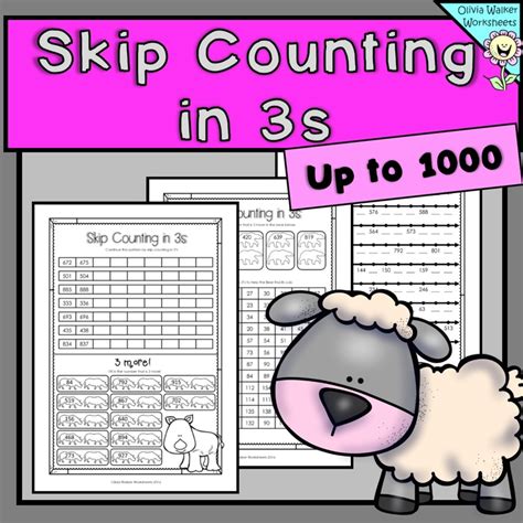 Counting By Threes Worksheet Printable And Enjoyable Learning