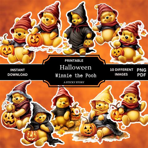 Winnie the Pooh Halloween PNG Winnie the Pooh PNG Halloween - Etsy