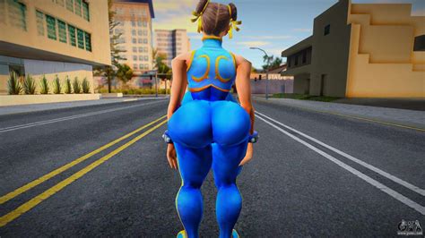 Chun Li Super Thicc With Big Belly For Gta San Andreas