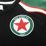 Red Star F C T Shirt Rebit Black Green White Unisportstore