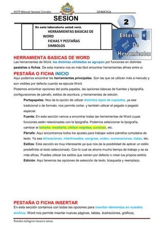 SESION N2 HERRAMIENTAS BASICAS DE WORD Tarea Resuelto 2 Docx