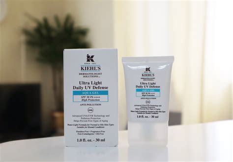 Sunscreen Review The Kiehl S Ultra Light Daily Uv Defense Aqua Gel