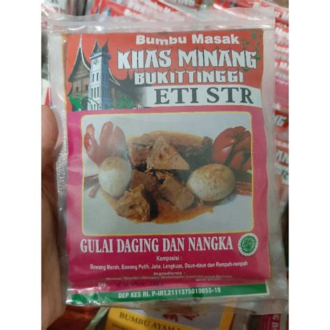 Jual Bumbu Masak Khas Padang Bukittinggi Eti Str Rendang Tepung Tahu