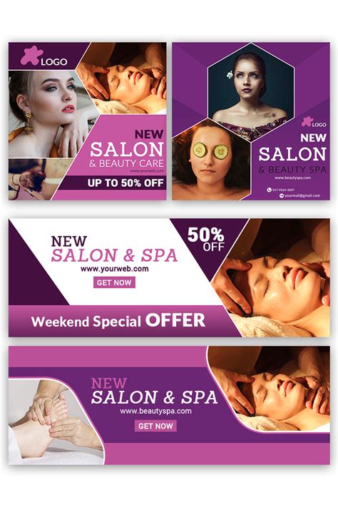 Beauty Salon Social Media Banners And Templates Beauty Salon Posters