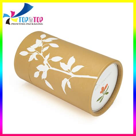 Custom Recycled Paper Round Box Design Eco Friendly Paper Cylinder T Packaging Box China