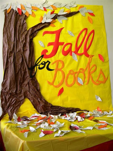 Fall For Books School Library Displays Fall Library Displays